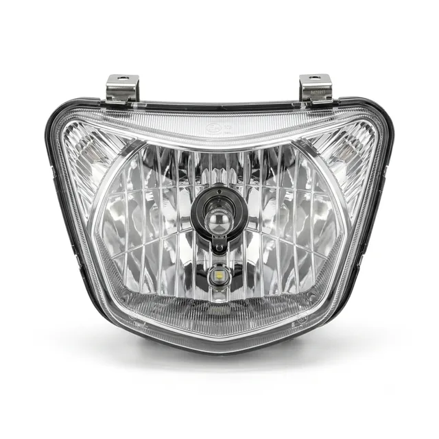 Головная оптика/Фара Мопеда АЛЬФА СПОРТ / ALPHA SPORT (CM48-3B) с LED лампочкой в комплекте