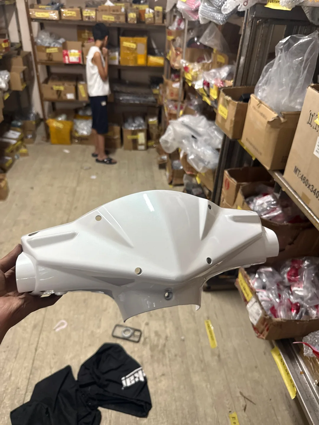 Передний пластик рулевой колонки в сборе (Front handle cover ASSY) для AV05W5-MA "SYM GP"